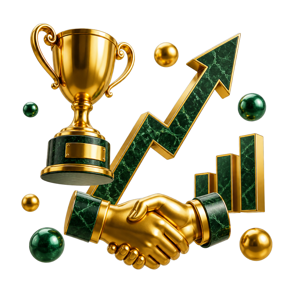Career success celebration